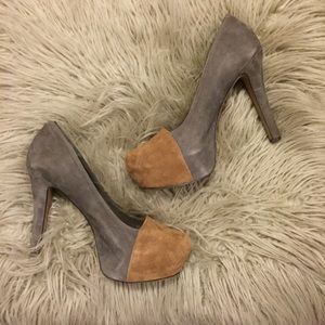 Jessica Simpson Elisey Suede Platform Pump Heels